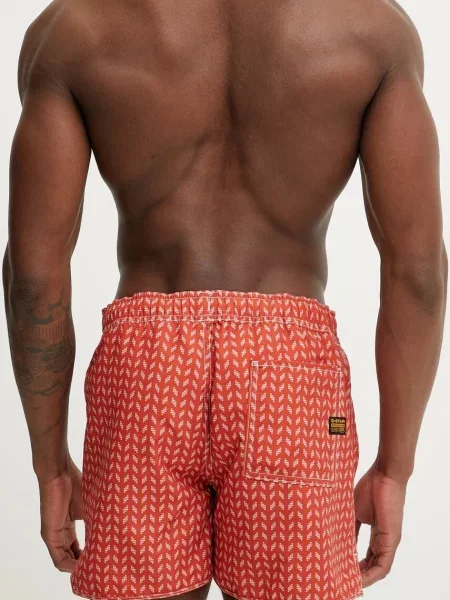 G-Star Raw szorty kąpielowe pomarańczowy