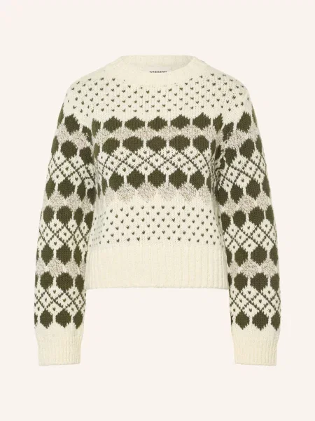 Weekend Max Mara Sweter Ranch weiss