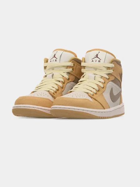 Jordan Členkové tenisky AIR JORDAN 1 krémová / ťavej srsti / brokátová