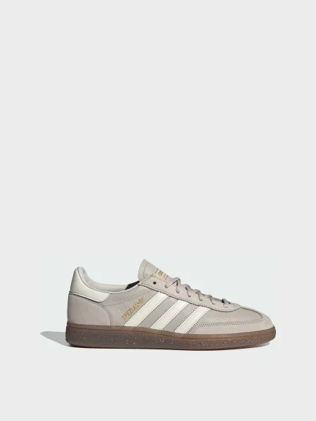 Кожаные кеды Adidas бежевые