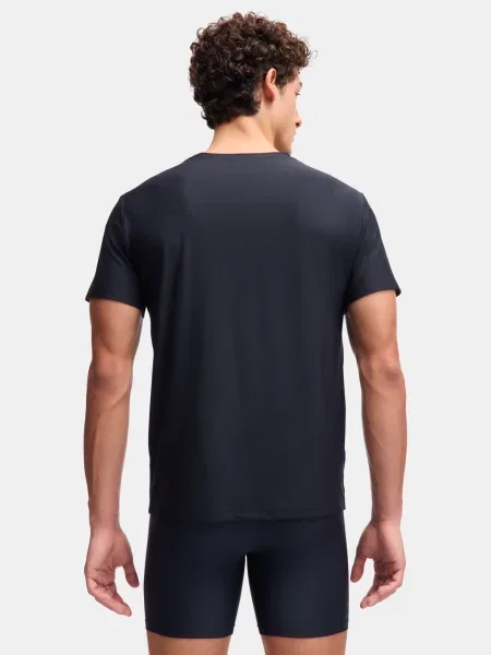 Tričko Under Armour so sieťovinou lopatkový krk čierna