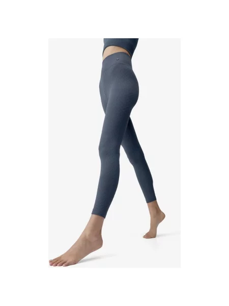Długie legginsy Born Living Yoga Eira niebiesko-szare S szare