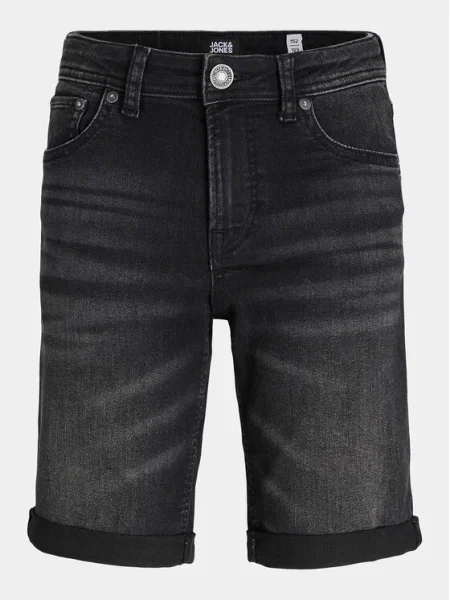 Jack & Jones Pantaloni scurți de blugi Rick negru