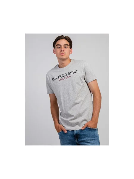 Polo majica Us Polo Assn siva