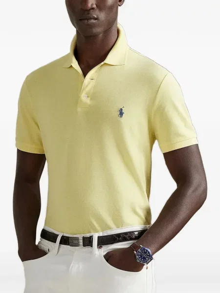 Bőr húzózsinór pólóing Polo Ralph Lauren barna