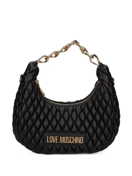 Matlasat colier Love Moschino negru