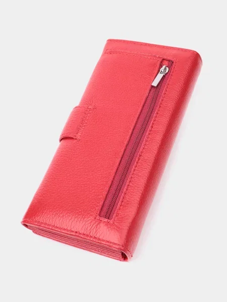 Кожаный кошелек St Leather Accessories красный