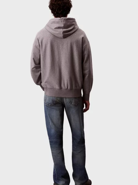 Махровая толстовка Calvin Klein Jeans серая