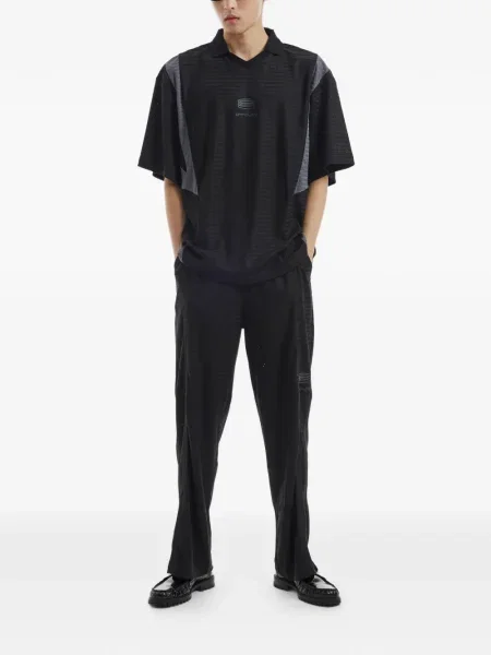Tricou Off Duty cu decolteu în V negru