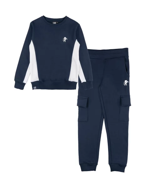 Komplet dresowy Leone 1947 Apparel niebieski