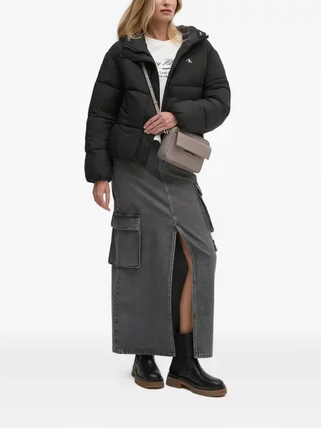 Fusta maxi Sisley gri