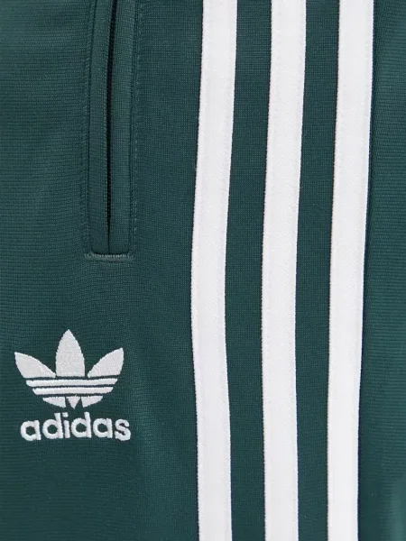 Tricou Adidas cu dungi cu broderie din velur albastru