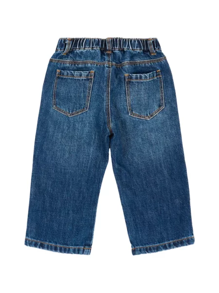 Jeansy dziecięce Moschino niebieskie