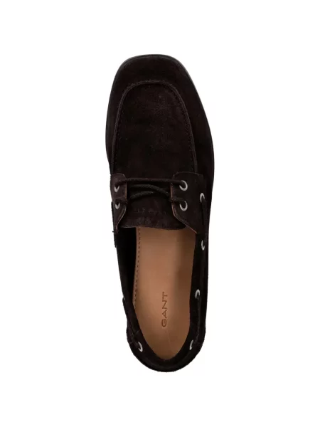 Pantofi loafer Gant din piele de căprioară maro