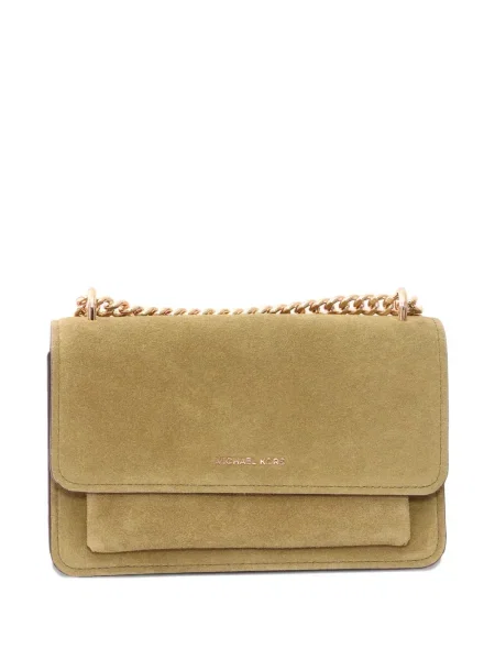 Portofel Michael Michael Kors din piele de căprioară cu franjuri maro