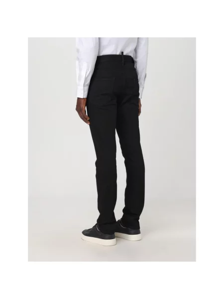 Jeansy Dsquared2 z przetarciami czarne