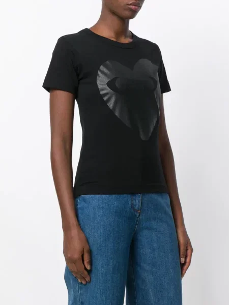 Tričko Comme Des Garçons Play s potiskem černé