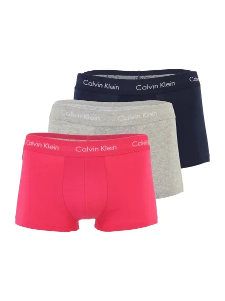 Calvin Klein Underwear Boksarice pegasto siva / malina / črna bela