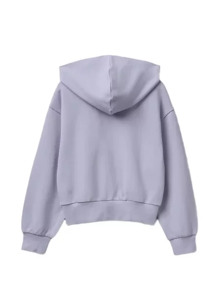 Bluza z kapturem dziecięca Benetton fioletowa