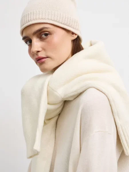 Medicine beanie kapa za žene od kašmira bež