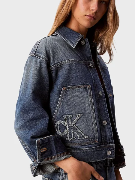 Джинсова куртка Calvin Klein Jeans синя