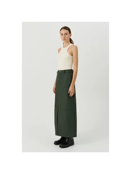 Spódnica Soulland wełniana zielona