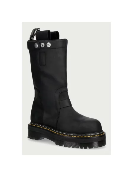 Kozaki Rick Owens skórzane wsuwane czarne