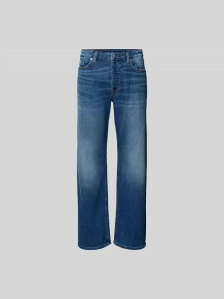 Jeansy o kroju wide fit z 5 Diesel niebieskie
