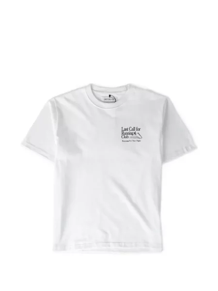 Tricou Last Call For cu imagine alb