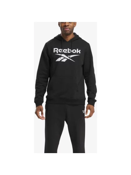 Bluza z kapturem Reebok Identity Big Logo czarno-biała biała