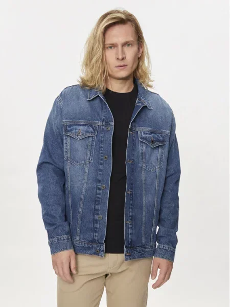 Jeans jakna Pepe Jeans modra