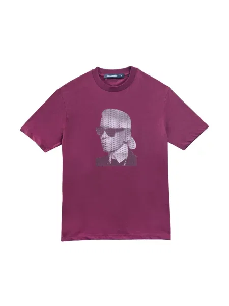 Koszulka Karl Lagerfeld z logo czerwona