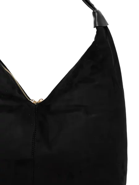 Geantă shopper Morgan țesută negru