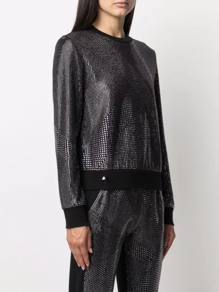 Křišťálová mikina Philipp Plein černá