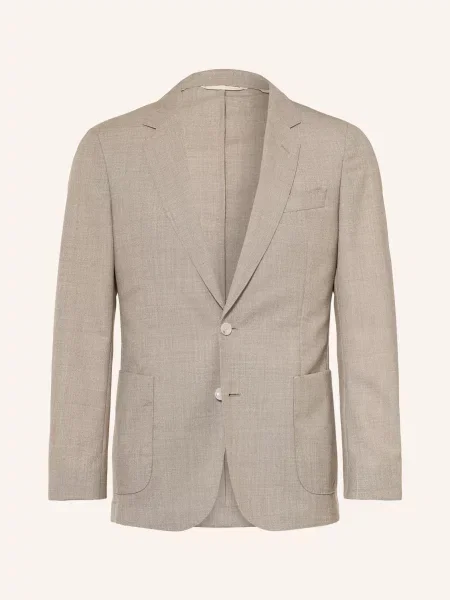 Boss Oblekové Sako Střih Extra Slim Fit light beige béžové