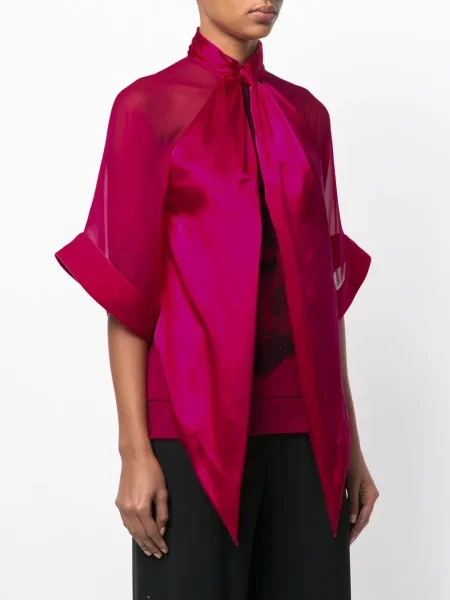 Top Givenchy cu imagine drapat roz