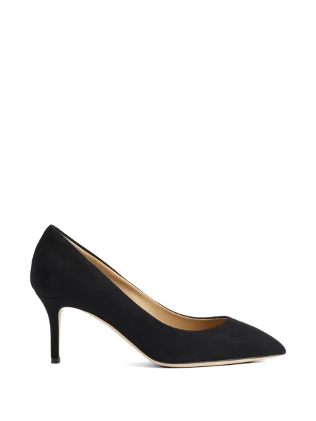 Pantofi cu toc Giuseppe Zanotti din piele de căprioară negru