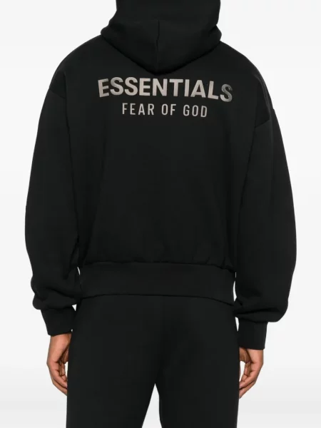 Суичър с качулка Fear Of God Essentials черно