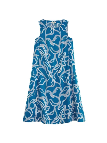 Seasalt Cornwall Rochie Cresting Waves albastru alb