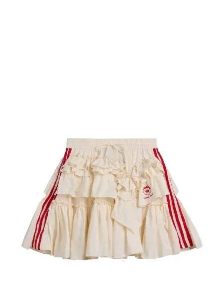 Top Adidas Climacool alergare plic cu volane alb