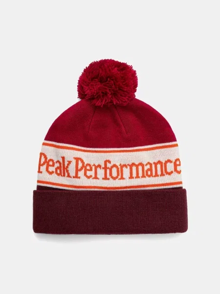 Peak Performance czapka z grubej dzianiny czerwony