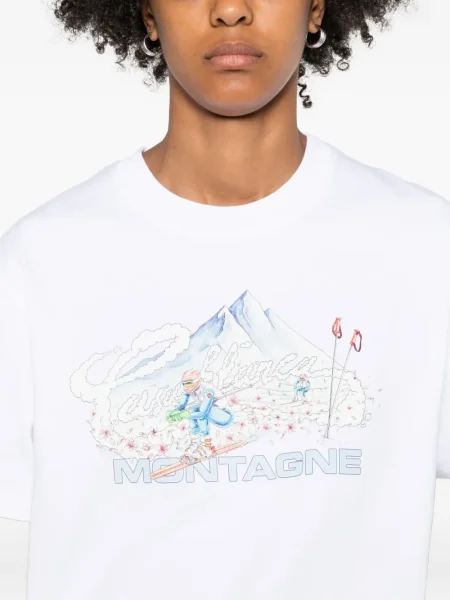 Tricou Casablanca cu imagine alb