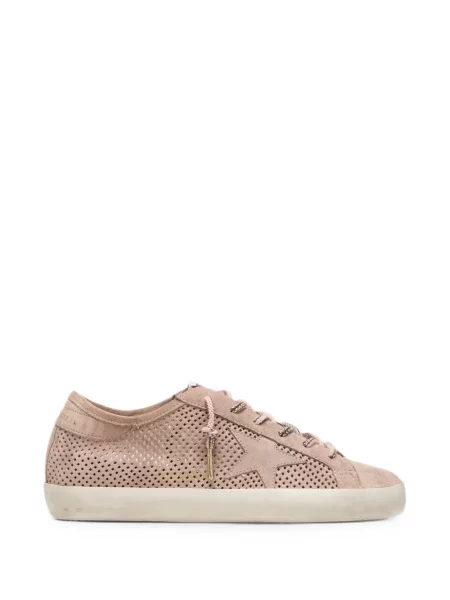 Sneakerși Golden Goose din piele de căprioară roz