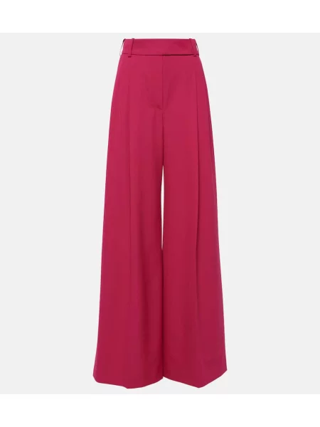 Spodnie Alexandre Vauthier z wysoką talią różowe
