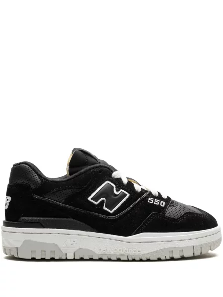 Sneakerși New Balance 550 din piele de căprioară negru