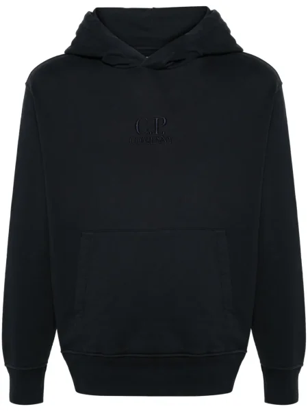 Hanorac cu glugă C.p. Company cu broderie albastru