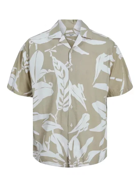 JACK & JONES Cămașă Drew / gri deschis bej