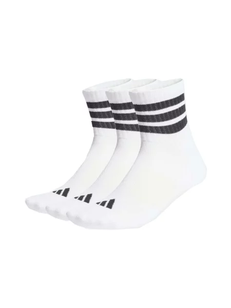 Prugaste čarape Adidas bijela