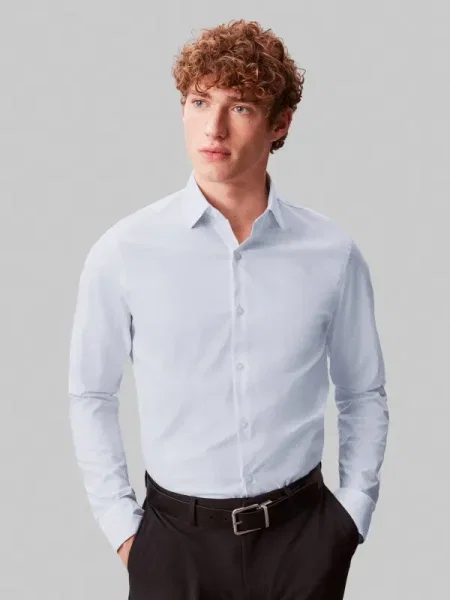 Calvin Klein Cămașă | stretch albastru