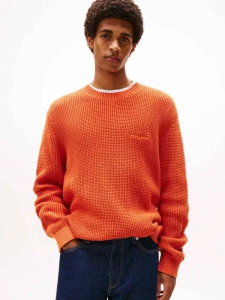Tommy Jeans Pulover portocaliu